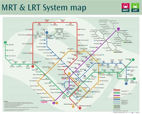 Singapore's Land Transport: New MRT map... updated with Downtown Line