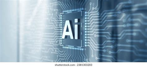 Artificial Intelligence Chip Ai Chipset On Stock Illustration ...