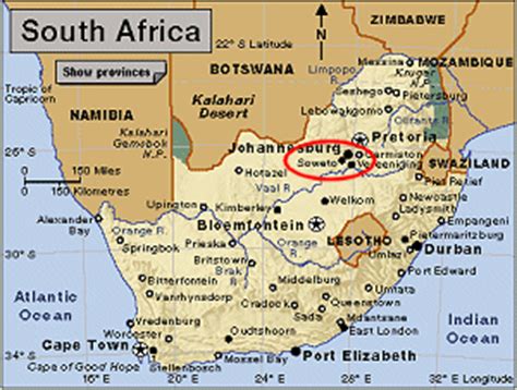 Soweto Township Map