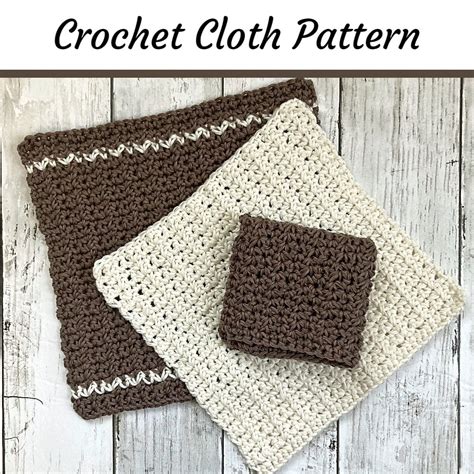 Free Crochet Washcloth Pattern in 3 Simple Sizes - Simply Hooked by Janet