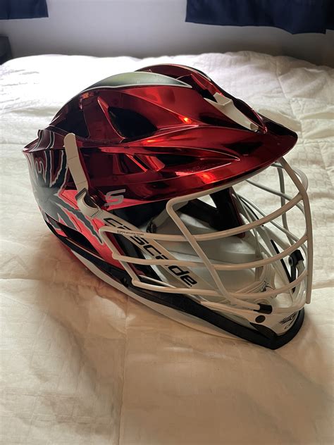 Richmond Team Issued S Lacrosse Helmet - Chrome Red | SidelineSwap