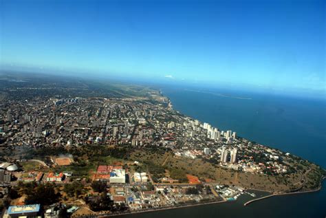 Photograph of Maputo city from the air Maputo Mozambique