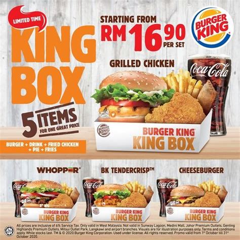 1 Oct 2020 Onward: Burger King King Box Promo - EverydayOnSales.com