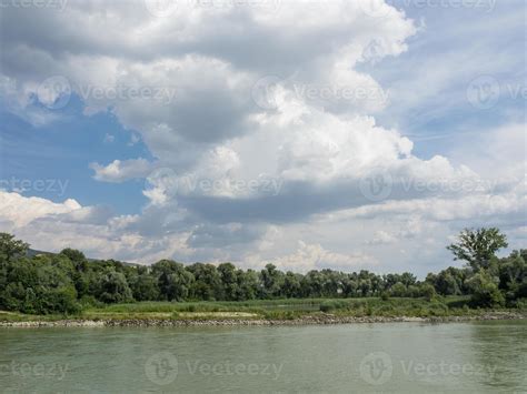 Bratislava at the danube river 7300489 Stock Photo at Vecteezy