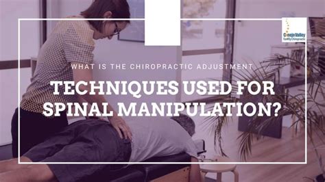 What is the Chiropractic Adjustment Techniques Used for Spinal Manipulation | PPT