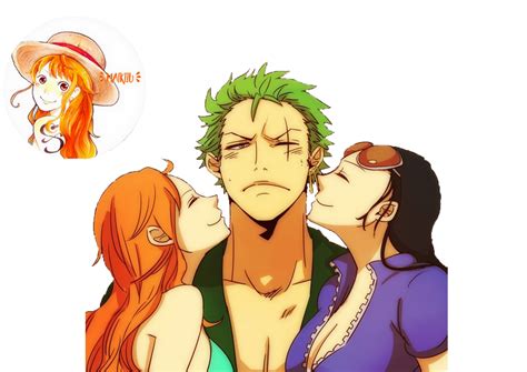 Zoro, Robin and Nami [Render] by Maikiiu on DeviantArt