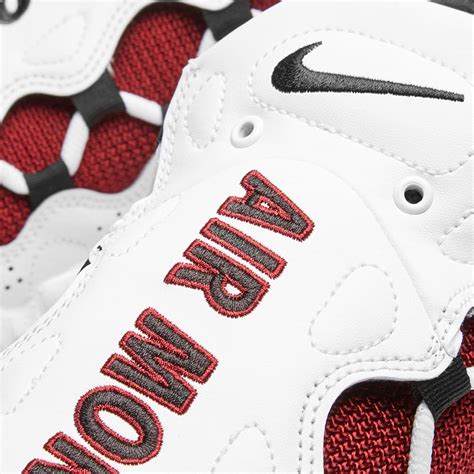 Nike Air More Money White, Black & Team Red | END.