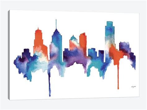 Philly Skyline Art Print by Kelsey McNatt | iCanvas