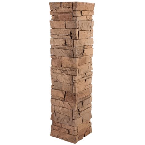 GenStone GenStone Panels 16-sq ft Desert Sunrise Faux Stone Veneer at Lowes.com