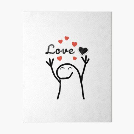 "flork love" Art Board Print for Sale by Trazoscreativos | Redbubble