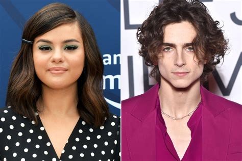 Selena Gomez Chats with Timothée Chalamet While He Waits to Vote