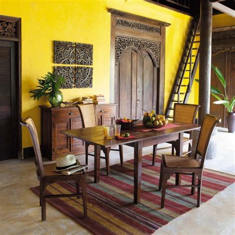 Extendible 4-8 Seater ... - Clic-clac Yellow Paint Dining Room, Yellow Dining Chairs, Living ...