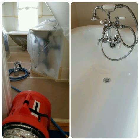 Preparation = perfection! | Reglaze bathtub, Bathtub, Reglaze