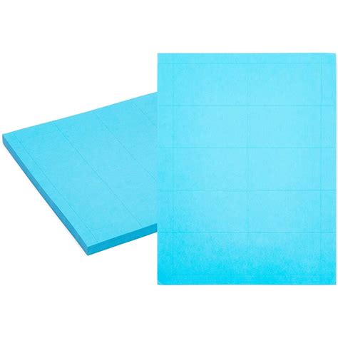 Blue Business Card Paper, 50 Sheets of Blank Printable Cardstock (2 x 3.5 In, 500 Cards) | Michaels