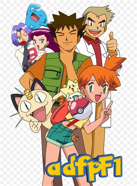 Ash Ketchum Misty Brock Pikachu Pokémon Chronicles, PNG, 721x1109px ...