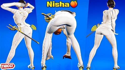 Fortnite Nisha Skin Showcase Thicc 🍑😍 Top Tiktok Emotes & Dances 😘 ...