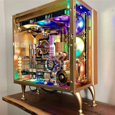 Pc Gold Hermosa | Custom pc, Custom computer, Pc setup