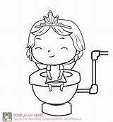 Free Printable Going Potty Coloring Pages Download  sketch template