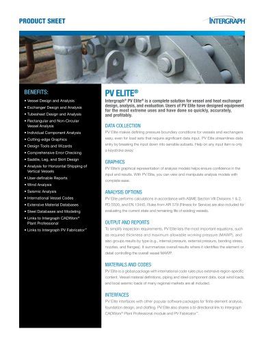 SmartPlant Isometrics Product Sheet - Intergraph - PDF Catalogs | Documentation | Brochures