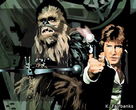 Chewbacca and Han Solo by eyeqandy on DeviantArt