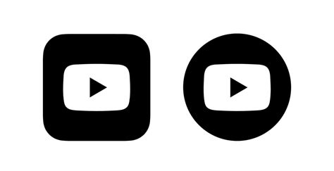 Black Youtube Logo Vector, Youtube icon vector, Youtube symbol free ...