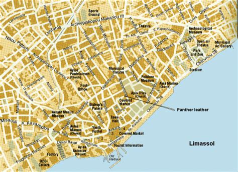 Limassol - Cyprus beach city - Maps