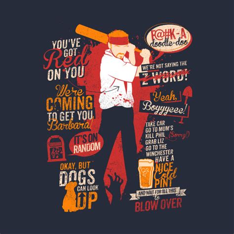 Shaun Of The Dead Quotes T-Shirt - The Shirt List