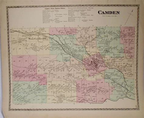 Map of Camden, New York by BEERS, D. G.: (1874) | Yesterday's Gallery, ABAA