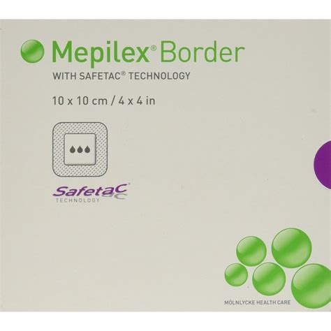 Mepilex Border Foam Dressing 4" x 4" - Box of 5 Dressings - Walmart.com - Walmart.com