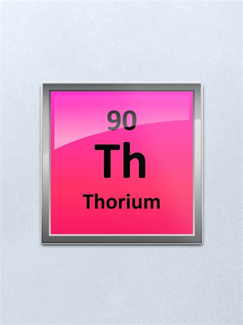 "Thorium Periodic Table Element Symbol" Metal Print for Sale by sciencenotes | Redbubble