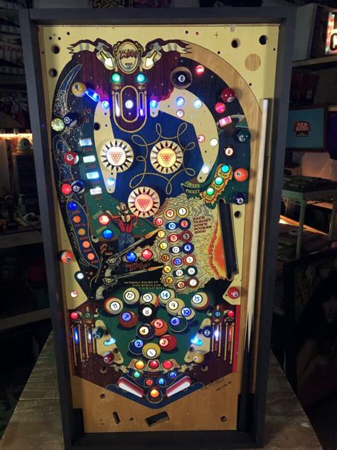 Eight Ball Deluxe Lighted Pinball Playfield - Tiltcycle - Upcycled ...