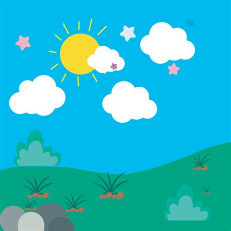 clouds sun sky cartoon downloads 26229063 Vector Art at Vecteezy