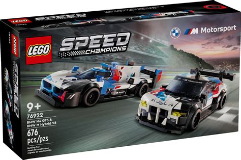 LEGO Speed Champions 76922 pas cher, Voitures de course BMW M4 GT3 et BMW M Hybrid V8