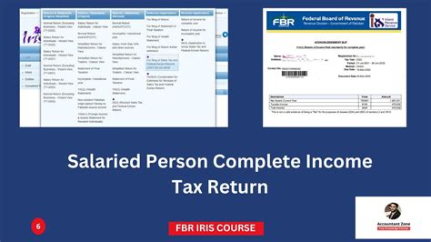 |FBR Income tax return for salaried person|File online Salaried person tax return|FBR Iris ...