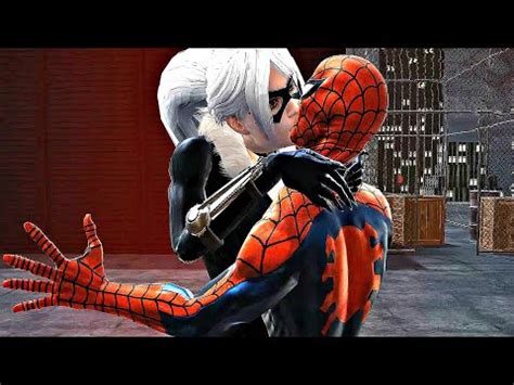 Black Cat Kisses Spider-Man Scene 4K ULTRA HD - YouTube