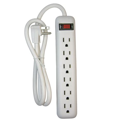 Utilitech 6-Outlet White Power Strip in the Power Strips department at ...