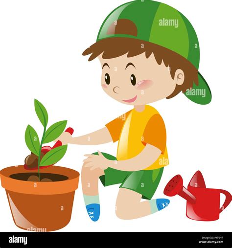 Student planting tree hi-res stock photography and images - Alamy