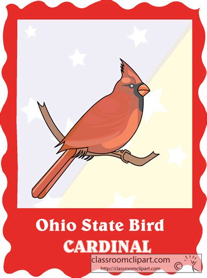 Clipart - ohio_state_bird_cardinal - Classroom Clipart