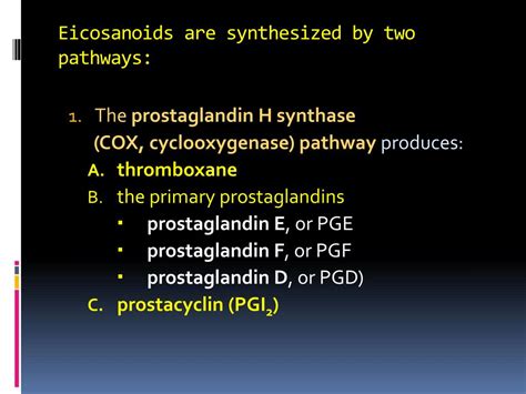 PPT - Eicosanoids PowerPoint Presentation, free download - ID:382939