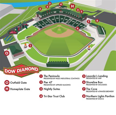 Dow Diamond seating chart | Loons