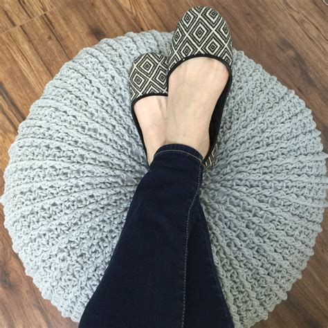 Free Crochet Floor Pouf Tutorial - MJ's off the Hook Designs