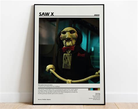 Saw X Poster Saw X Movie Poster Tobin Bell Saw Movie Serie - Etsy