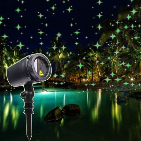 Thrisdar Full Sky Star Christmas Laser LED Projector Lamp Green Outdoor LED Laser Stage Light ...