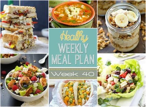 Healthy Weekly Meal Plan #40 - Yummy Healthy Easy