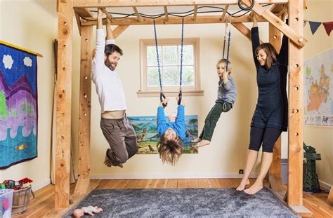 This Family Traded Mattresses for Monkey Bars | Indoor jungle gym, Gym ...