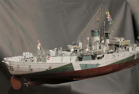 HMS Snowberry 1/72 by Chris Flodberg ~END~ | Scale model ships, Flower class, Model boats