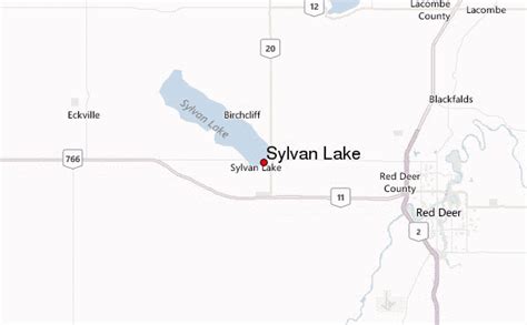 SYLVAN LAKE MAP EDMONTON - TravelsFinders.Com