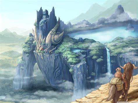 Download Dragon Castle Fantasy Art UltraHD Wallpaper - Wallpapers Printed