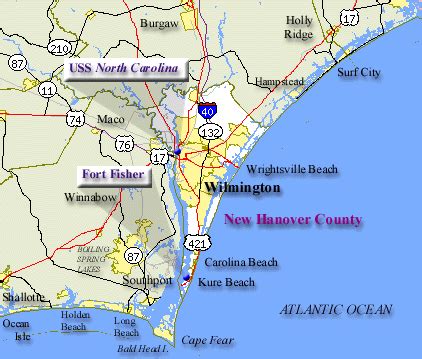 Kure Beach Nc Map - Carolina Map