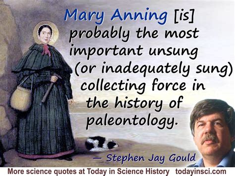 Stephen Jay Gould quote Mary Anning - Large image 800 x 600 px